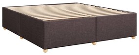 ΚΡΕΒΑΤΙ BOXSPRING ΜΕ ΣΤΡΩΜΑ ΣΚΟΥΡΟ ΚΑΦΕ 200X200 ΕΚ. ΥΦΑΣΜΑΤΙΝΟ 3293697