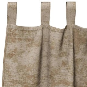 vidaXL Κουρτίνα με κουρτίνες 2 pcs Μπρονζέ 140 x 140 cm Βελούδο