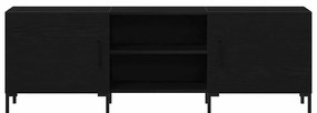 vidaXL Ντουλάπι TV Μαύρη δρυς 150 x 30 x 50 cm Επεξεργασμένο ξύλο