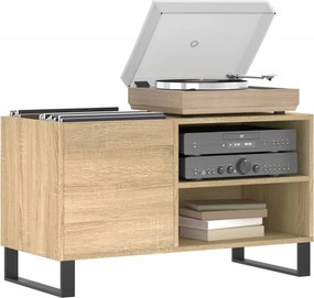 vidaXL Δισκοθήκη Sonoma Δρυς 85 x 38 x 48 εκ. από Επεξεργασμένο Ξύλο