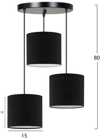 ΦΩΤΙΣΤΙΚΟ ΟΡΟΦΗΣ HM7622.02 ΜΑΥΡΟ