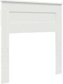 vidaXL Σκελετός Κρεβατιού Λευκό 75 x 190 cm Στερεά ξυλεία πεύκου