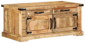 vidaXL Τραπεζάκι Σαλονιού 90x50x40 εκ. Μασίφ Ξύλο Ρουστίκ Μάνγκο