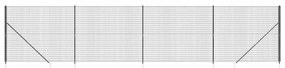 vidaXL Συρματόπλεγμα Περίφραξης Ανθρακί 1,6 x 10 μ. με Καρφωτές Βάσεις
