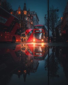 Φωτογραφία London night reflections, David George, (30 x 40 cm)