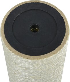 vidaXL Στύλος Ξυσίματος Γάτας Μπεζ 8 x 25 εκ. 8 χιλ.
