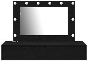 vidaXL Τραπέζι περιποίησης Μαύρο 100 x 40 x 70 εκ. Επεξεργασμένο ξύλο
