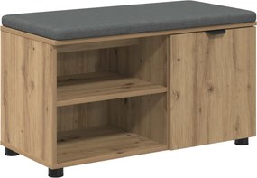 vidaXL Παγκάκι Χαλωρίου Τεχνίτικη Δρυς 80 x 38 x 46 εκ