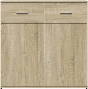 vidaXL Βοηθητικά Ντουλάπια 2 Τεμ. Sonoma Δρυς 79x38x80εκ. Επεξ. Ξύλο