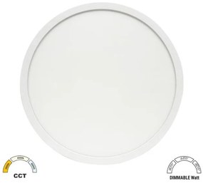 Φωτιστικό Οροφής Πάνελ LED 340W/44W/408W IP40 3CCT Φ58,3cm Lumen-21-583480-Λευκό 21-583480