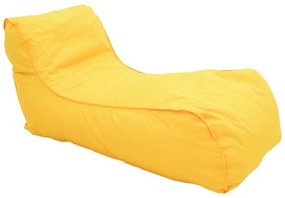 Πουφ ξαπλώστρα Lara pakoworld αδιάβροχο σε κίτρινη απόχρωση 60x150x40εκ