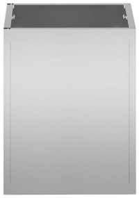 vidaXL Γλάστρα Κήπου Ασημί 50 x 32 x 40 εκ Γαλβανισμένος χάλυβας