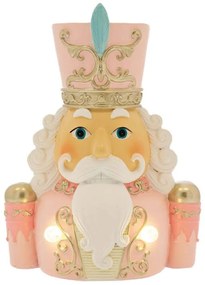 Διακοσμητικός Καρυοθραύστης Με Φως Led 86643 16,5x11,5x22cm Pink