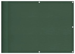 vidaXL Διαχωριστικό Βεράντας Σκ. Πράσινο 75x800εκ 100% Πολ. Oxford
