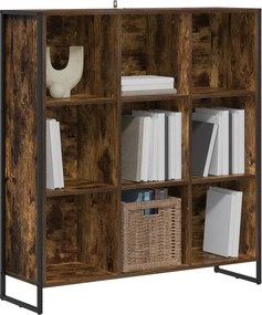 vidaXL Βιβλιοθήκη Καπνιστό Δρύς 99.5 x 30 x 108.5 εκ