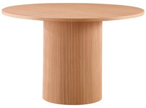 Τραπέζι Mesa pakoworld MDF σε Oak απόχρωση Φ120x75εκ