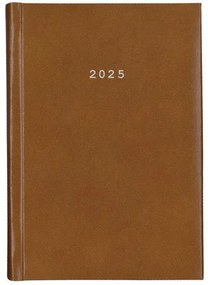 Next ημερολόγιο 2025 prestige ημερήσιο δετό καφέ ανοιχτό 17x25εκ.  τμχ.