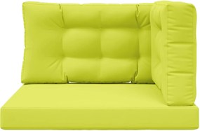 vidaXL Μαξιλάρι Καναπέ Εξωτερικού Χώρου 3 pcs Πράσινο Πολυεστέρας
