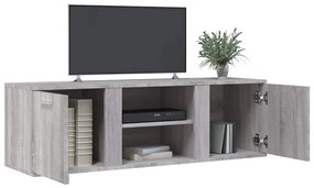 vidaXL Έπιπλο Τηλεόρασης Γκρι Sonoma 120 x 34 x 37 εκ. από Επεξ. Ξύλο