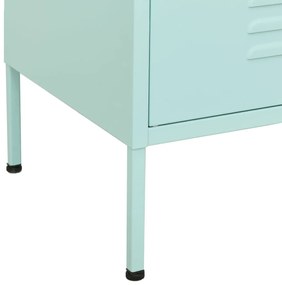 vidaXL Ντουλάπι Αποθήκευσης Χρώμα Μέντα 80 x 35 x 101,5 εκ. Ατσάλινο
