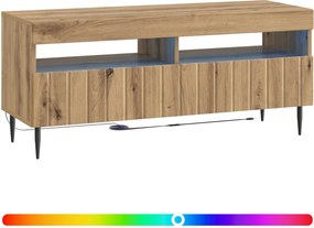 vidaXL Ντουλάπα LED Τηλεόρασης Artisan Δρυς Επεξεργασμένο Ξύλο