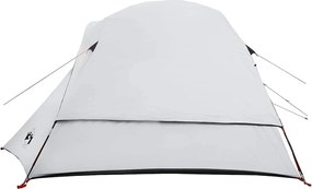 vidaXL Σκηνή Κάμπινγκ 4 Ατόμων Διάβροχη Λευκή Ύφασμα Συσκότισης