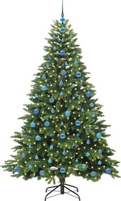 vidaXL Τεχνητό Χριστουγεννιάτικο Δέντρο Πράσινο 210 cm ΠΕ και PVC