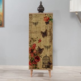 Παπουτσοθήκη - Ντουλάπι Soho Megapap χρώμα sonoma 50x38x135εκ.