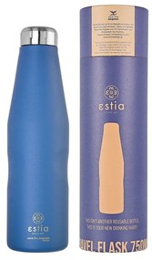 ESTIA ΘΕΡΜΟΣ TRAVEL FLASK SAVE THE AEGEAN 750ml DENIM BLUE