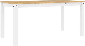 vidaXL Σετ Τραπεζαρίας 5 Τεμαχίων Panama από Μασίφ Ξύλο Πεύκου Λευκό