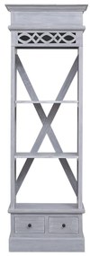vidaXL Βιτρίνα 60 x 30 x 175 εκ. από Μασίφ Μαόνι