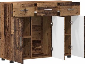 vidaXL Πλαϊνό γραφείο FLORIN 88,5 x 30,5 x 73 εκ Παλιό ξύλο