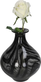 Βάζο ArteLibre Μαύρο Γυαλί 18.5x18.5x23.5cm