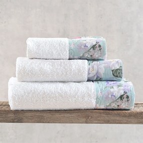 Πετσέτες Margo (Σετ 3τμχ) White Ρυθμός Towels Set 70x140cm 100% Πενιέ Βαμβάκι