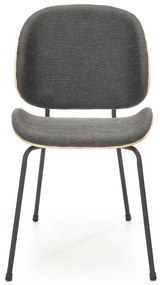 K467 chair natural oak / dark grey DIOMMI V-CH-K/467-KR