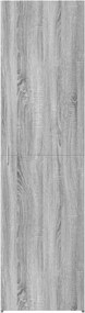 vidaXL Ντουλάπι Γκρι Sonoma 50x42,5x185 εκ. από Επεξεργασμένο Ξύλο