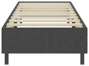 vidaXL Πλαίσιο Κρεβατιού Boxspring Γκρι 100 x 200 εκ. Υφασμάτινο