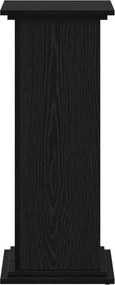 vidaXL Βάση φυτών Μαύρη Οξυά 33 x 33 x 80 cm Επεξεργασμένο ξύλο