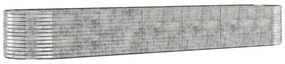vidaXL Ζαρντινιέρα Ασημί 507x100x68 εκ. Ατσάλι με Ηλεκτρ. Βαφή Πούδρας