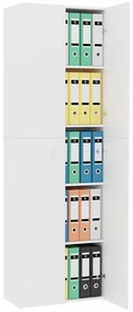 vidaXL Ντουλάπα Γραφείου Λευκή 60 x 32 x 190 εκ. από Επεξ. Ξύλο
