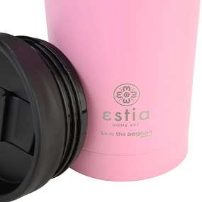 ESTIA ΘΕΡΜΟΣ TRAVEL MUG SAVE THE AEGEAN 450ml BLOSSOM ROSE