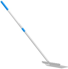 vidaXL Λαβή για Δίκρανο Τηλεσκοπική Ασημί από Ατσάλι