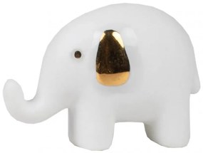 Διακοσμητικό Lucky Box Elephant RD0015524 3,5x1,5x2,5cm White-Gold Raeder Πορσελάνη