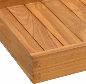 vidaXL Δίσκος Σερβιρίσματος 60 x 35 εκ. από Μασίφ Ξύλο Teak