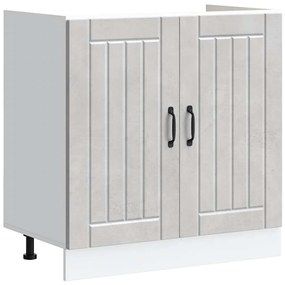 Ντουλάπι βάσης νεροχύτη "Lucca" Σκυρόδεμα Γκρι Τεχνητό ξύλο