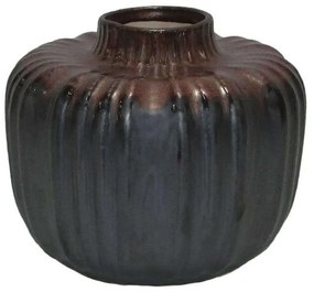 Βάζο Κεραμικό 003-223-083 17x17x14cm Grey-Brown κεραμικο