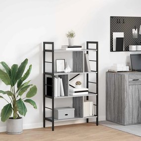 vidaXL Ράφι Βιβλίων Γκρίζο Σονομα 75 x 30 x 123,5 εκ.