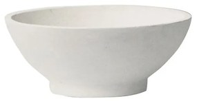 FLOWER POT-9 Απόχρωση Milk White  Φ45x18cm [-Άσπρο-] [-Artificial Cement (Recyclable)-] Ε6308,Α