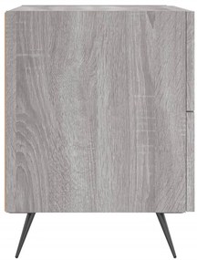vidaXL Κομοδίνα 2 τεμ. Γκρι Sonoma 40 x 35 x 47,5 εκ. Επεξεργ. Ξύλο