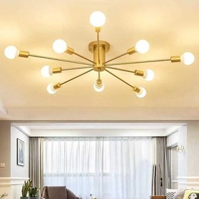 Φωτιστικό οροφής LED - 7021-10 - Gold - 431385